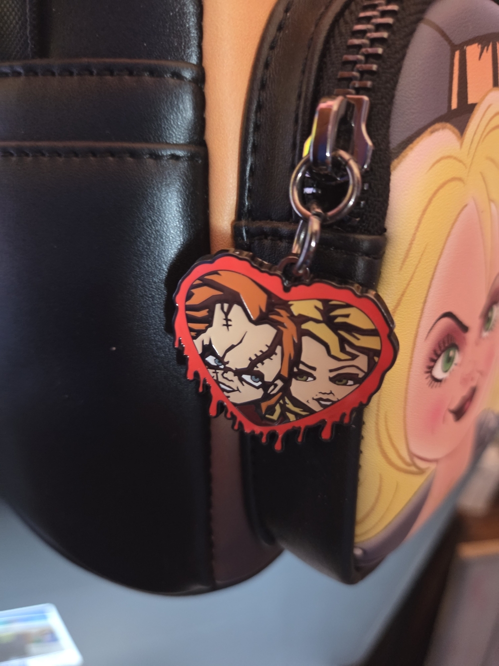 Chucky And Tiffany Loungefly Backpack. Rare Find. - Picture 2 of 3